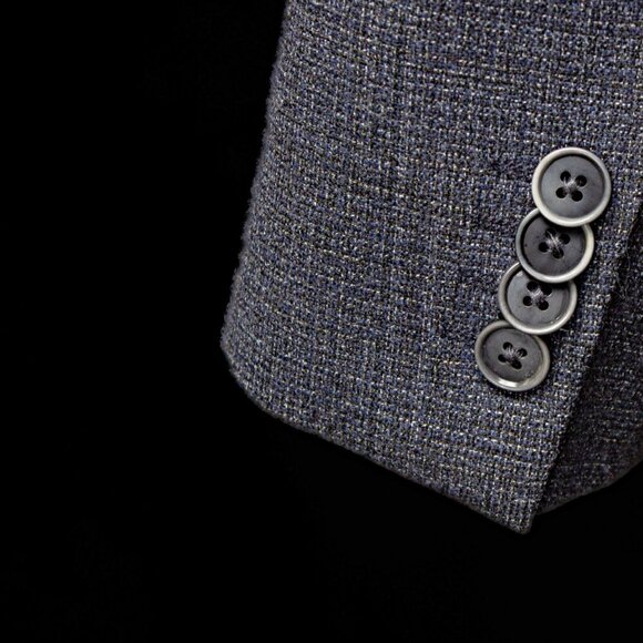 Mens Wool Blazer Jacket Gray | Size 42 L | Hugo Boss - Picture 5 of 8